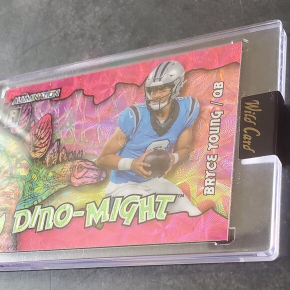 Bryce Young  2023 Wild Card Dino-Might Rookie RC 3/4  #AD-BY Panthers Pink - Picture 5 of 8